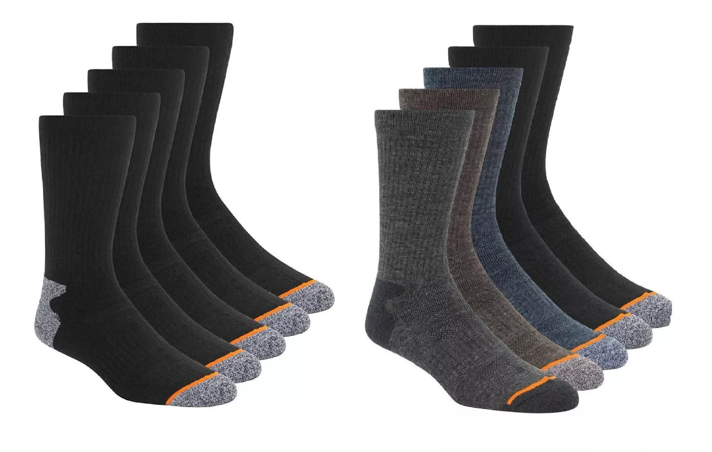 Weatherproof Vintage Men's Outdoor Crew Sock, 5-pair