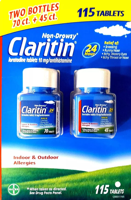 Claritin 10 mg Non-Drowsy 24 Hour, 115 Tablets