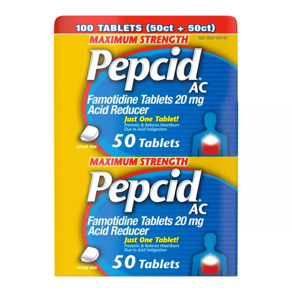 Pepcid AC Maximum Strength Famotidine 20 mg, 100 Tablets